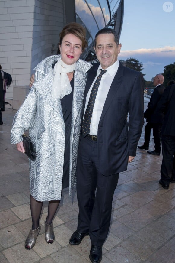 Karen et Jean de Loisy - Inauguration du musée de la Fondation Louis Vuitton à Paris le 20 octobre 2014. 