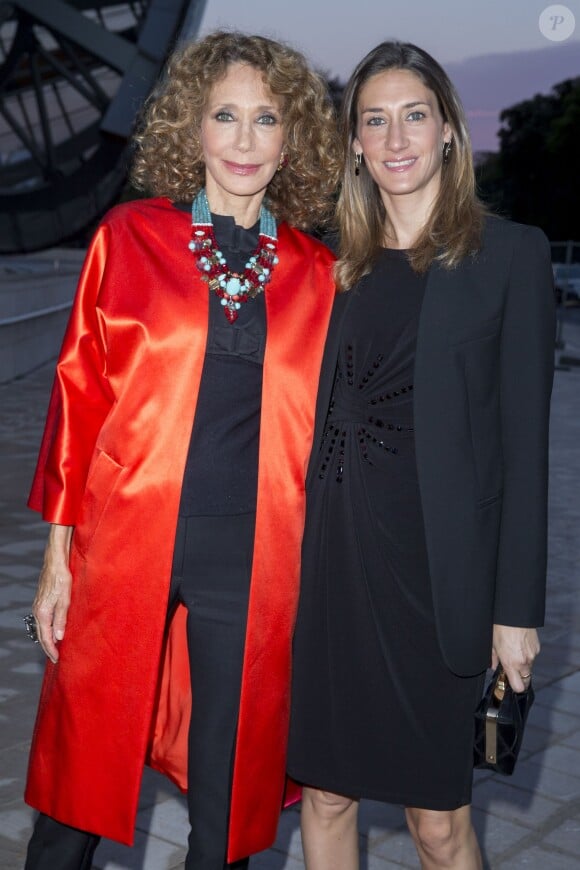 Marisa Berenson et sa fille Starlite - Inauguration du musée de la Fondation Louis Vuitton à Paris le 20 octobre 2014. 