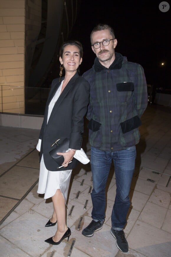 Mlle Agnès et Loïc Prigent - Inauguration du musée de la Fondation Louis Vuitton à Paris le 20 octobre 2014. 
