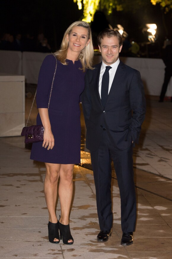 Laurence Ferrari et son époux Renaud Capuçon - Inauguration du musée de la Fondation Louis Vuitton à Paris le 20 octobre 2014. 