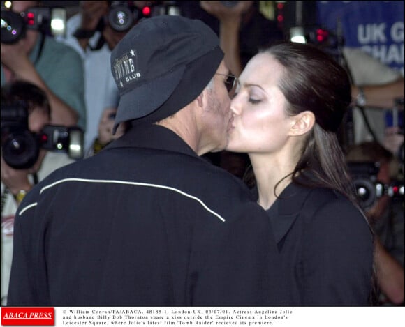 Angelina Jolie et Billy Bob Thornton à Londres le 31 juillet 2003