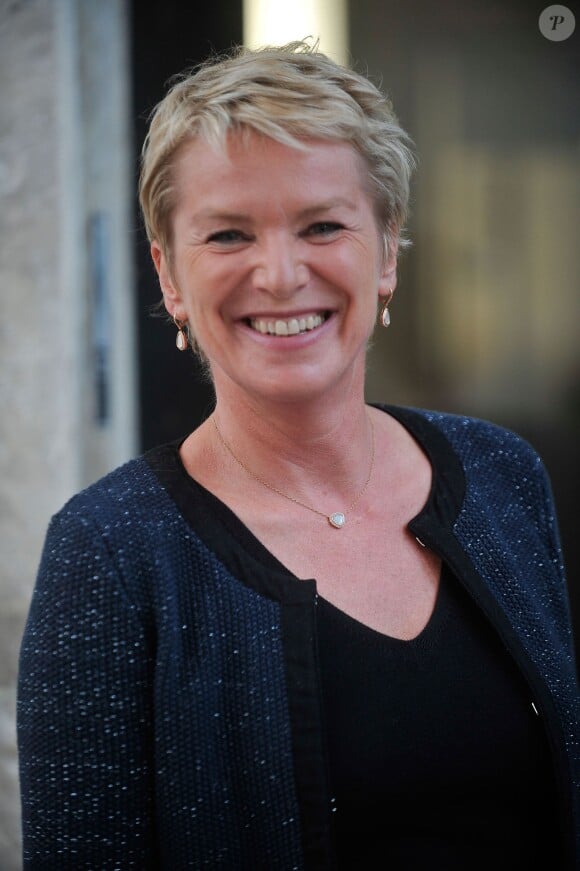 Exclusif - Elise Lucet arrive à la conférence de rentrée de France TV au Palais de Tokyo a Paris, France le 27 août 2013.
