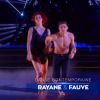 Rayane Bensetti et Fauve Hautot dans Danse avec les stars, le samedi 25 octobre 2014.