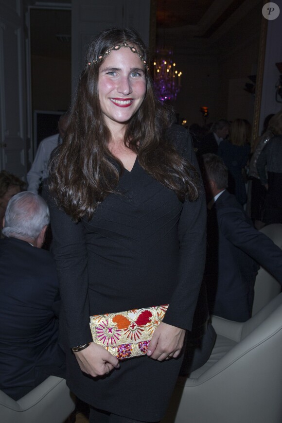 Joséphine Draï assiste au Bal Jaune à l'hôtel Salomon de Rothschild à Paris, le vendredi 24 octobre 2014.
