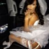 Naya Rivera, déguisée en mariée sexy pour une soirée pré-Halloween. Le 25 octobre 2014.