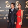 Cristiano Ronaldo et sa belle Irina Shayk à la soirée de remise des trophées de la Liga, à Madrid le 27 octobre 2014