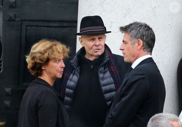 Alain de Greef - Sortie des obsèques de Gilles Verlant au cimetière du Père-Lachaise, le 4 octobre 2013.