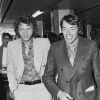 Johnny Hallyday et Jacques BRel au Festival de Cannes, en mai 1972. 