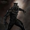Première affiche (art work) de Black Panther