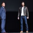  Robert Downey Jr. et Chris Evans - L'&eacute;v&eacute;nement Marvel au El Capitan d'Hollywood le 28 octobre 2014 