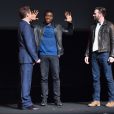  Robert Downey Jr., Chadwick Boseman et Chris Evans - L'&eacute;v&eacute;nement Marvel au El Capitan d'Hollywood le 28 octobre 2014 