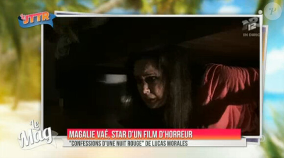 Magalie Vaé dans les premières images de Confession d'une nuit rouge, dévoilées en exclusivité dans Le Mag de NRJ12, le 30 octobre 2014