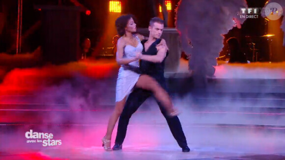 Louisy Joseph et Guillaume Foucault dans Danse avec les stars 5 sur TF1, le samedi 1er novembre 2014c