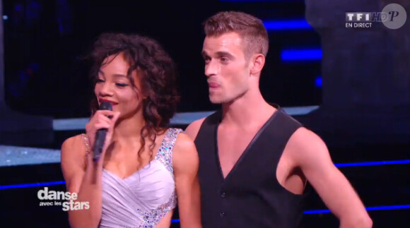 Louisy Joseph et Guillaume Foucault dans Danse avec les stars 5 sur TF1, le samedi 1er novembre 2014c