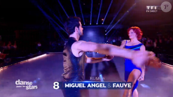 Miguel Angel Munoz et Fauve Hautot dans Danse avec les stars 5 sur TF1, le samedi 1er novembre 2014
