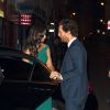 Matthew McConaughey avec sa femme Camila Alves arrivant à la première du film Interstellar au Grand Rex à Paris le 31 octobre 2014