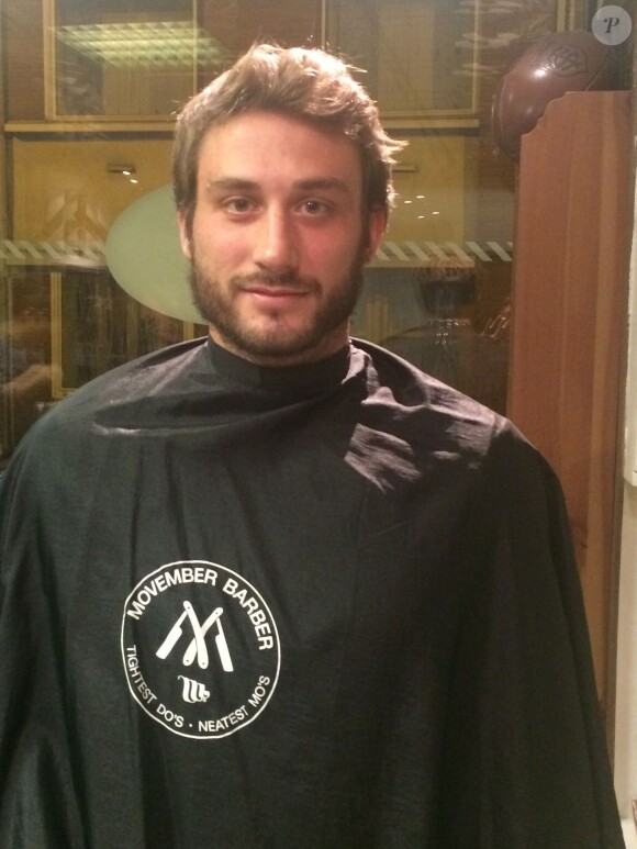 Maxime Médard, avant de se faire raser et lancer sa participation au mouvement Movember, le 1er novembre 2014