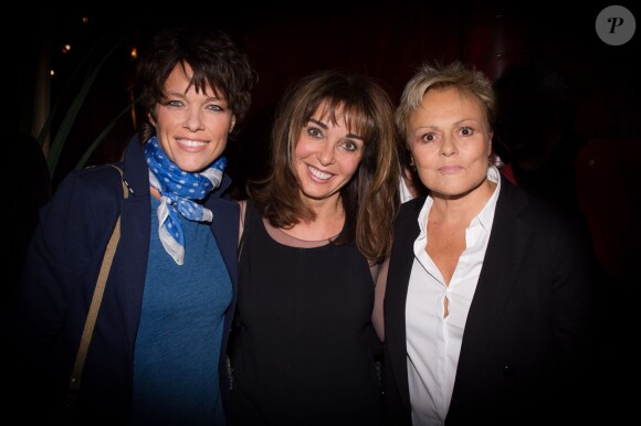 Anne Le Nen, Anna-Véronique El Baze et Muriel Robin - Cocktail pour le lancement du livre de Soad Bogdary "Merci Papa" en collaboration avec Anna-Véronique El Baze au Buddha Bar à Paris le 3 novembre 2014.