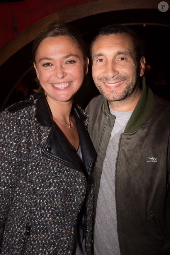 Sandrine Quétier et Zinedine Soualem - Cocktail pour le lancement du livre de Soad Bogdary "Merci Papa" en collaboration avec Anna-Véronique El Baze au Buddha Bar à Paris le 3 novembre 2014.