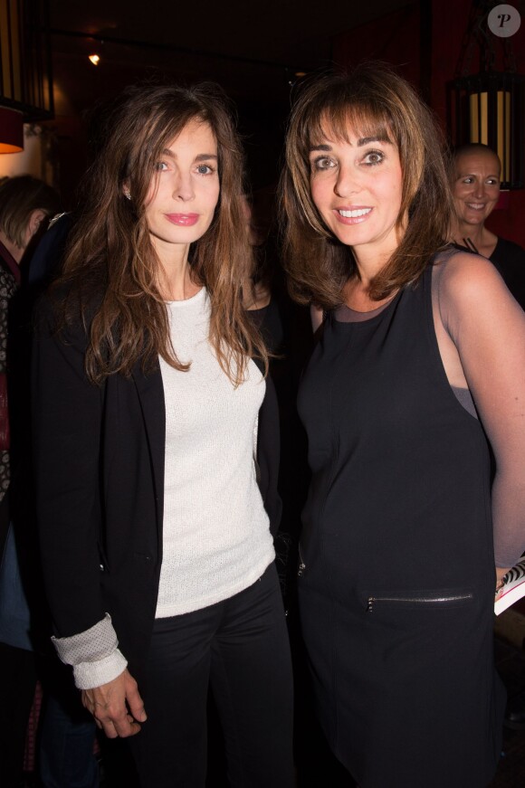 Anne Parillaud et Anna-Véronique El Baze - Cocktail pour le lancement du livre de Soad Bogdary "Merci Papa" en collaboration avec Anna-Véronique El Baze au Buddha Bar à Paris le 3 novembre 2014.