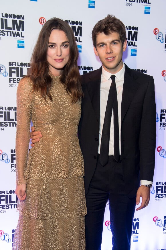 Keira Knightley et son mari James Righton à la soirée du film "The Imitation Game" à Londres le 8 octobre 2014.