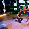 Tonya Kinzinger/Maxime Dereymez et Miguel Angel Munoz/Fauve Hautot dansent ensemble pour l'épreuve des duos dans Danse avec les stars 5, sur TF1, le samedi 8 novembre 2014