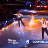 Corneille/Candice Pascal et Brian Joubert/Katrin Patchett pour l'épreuve des duos dans Danse avec les stars 5, sur TF1, le samedi 8 novembre 2014