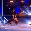 Nathalie Péchalat/Christophe Licata et Rayane Bensetti/Denitsa Ikonomova pour l'épreuve des duos dans Danse avec les stars 5, sur TF1, le samedi 8 novembre 2014