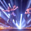 Nathalie Péchalat/Christophe Licata et Rayane Bensetti/Denitsa Ikonomova pour l'épreuve des duos dans Danse avec les stars 5, sur TF1, le samedi 8 novembre 2014