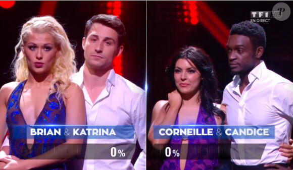 Corneille et Candice Pascal sont éliminés dans Danse avec les stars 5, sur TF1, le samedi 8 novembre 2014