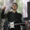 le rockeur Pete Doherty en concert avec les Libertines à Londres, le 5 juillet 2014.