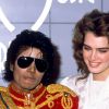 Michael Jackson et Brooke Shields à Los Angeles en 1984.