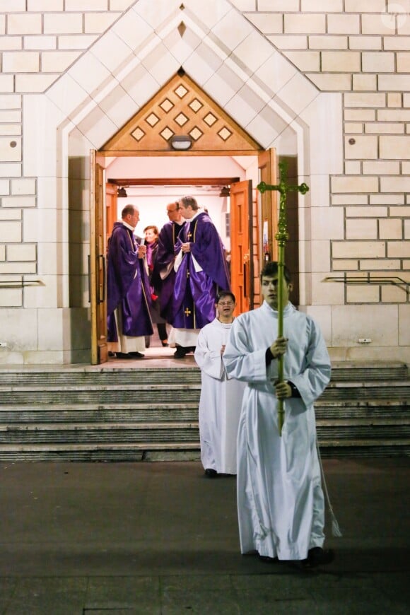 Une messe en hommage à Xavier de Villepin se tenait en l'église Notre Dame de Grâce de Passy à Paris, le 12 novembre 2014