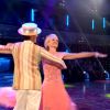 Judy Murray et son partenaire Anton du Beke lors de l'émission Stricly Come Dancing sur BBC, le 15 novembre 2014