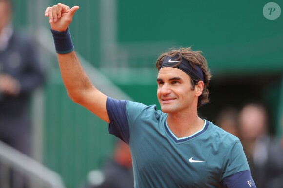 Roger Federer à Monte-Carlo. Le 16 avril 2014. La star du tennis est devenue papa pour la troisième et la quatrième fois dans la soirée du 6 mai 2014 après que son épouse Mirka a donné naissance à deux jumeaux, Leo et Lenny.