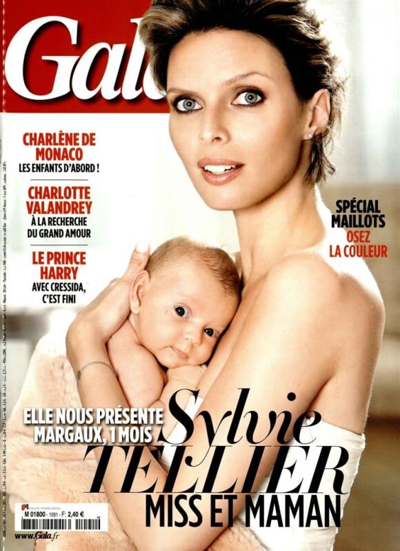 Sylvie Tellier est devenue maman pour la deuxième fois en mars 2014 d'une petite Margaux avec laquelle elle pose en couverture du magazine Gala daté de mai 2014.