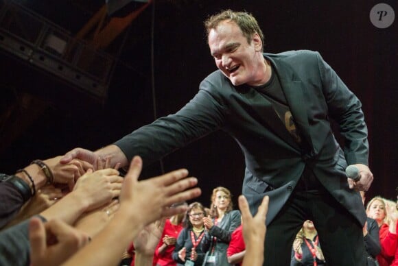 Quentin Tarantino lors du Festival Lumière à Lyon le 20 octobre 2013