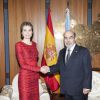 La reine Letizia d'Espagne s'est exprimée devant l'Organisation des Nations unies pour l'Alimentation et l'Agriculture à Rome le 20 novembre 2014, et a eu l'occasion de saluer le pape François, qui était également l'un des intervenants.