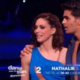 Nathalie Péchalat et Christophe, dans Danse avec les stars 5 sur TF1, le samedi 22 novemre 2014.