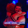 Miguel Angel Munoz et Fauve Hautot, éliminés de Danse avec les stars 5 sur TF1, le samedi 22 novemre 2014.