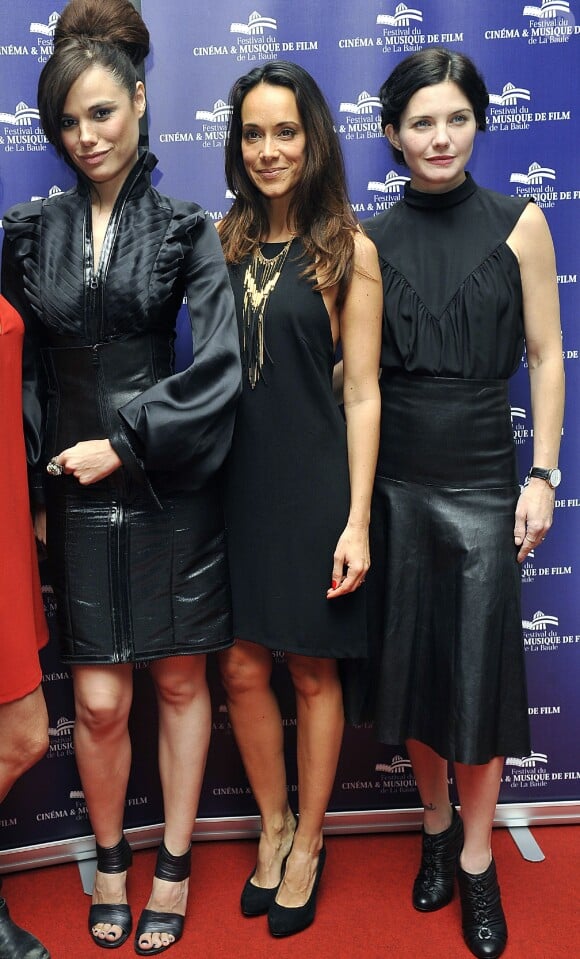Melissa Mars, Karine Lima et Delphine Chanéac à la cérémonie de clôture du Festival du Cinéma et Musique de Film de La Baule le 22 novembre