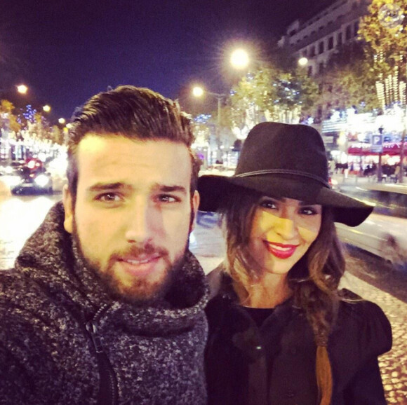 Leila Ben Khalifa et Aymeric Bonnery (Secret Story 8) à Paris, vendredi 21 novembe 2014.