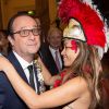 François Hollande à l'Hôtel de ville de Paris le 21 novembre 2014 pour le dîner annuel du CREFORM.