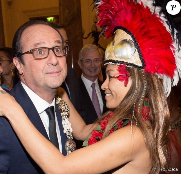 Fran&ccedil;ois Hollande &agrave; l'H&ocirc;tel de ville de Paris le 21 novembre 2014 pour le d&icirc;ner annuel du CREFORM.&nbsp;