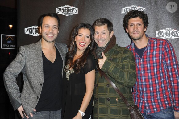 Exclusif - Dan Menasche, Gaëlle Gauthier, Régis Vallée - Lancement de la série "Bande Démo" au théâtre Le Comedia à Paris, le 24 novembre 2014.