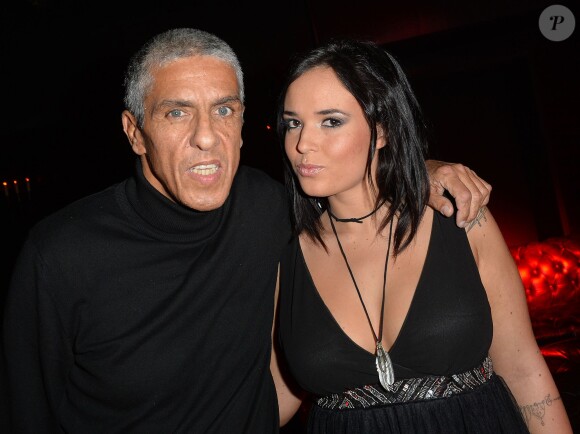 Samy Naceri et Kelly (Les Ch'tis/Les Anges 6 et actrice pornographique) - Soirée pour les 25 ans de Hot Vidéo au Titty Twister à Paris, le 27 novembre 2014.27/11/2014 - Paris