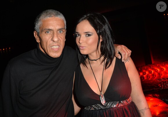 Samy Naceri et Kelly (Les Ch'tis/Les Anges 6 et actrice pornographique) - Soirée pour les 25 ans de Hot Vidéo au Titty Twister à Paris, le 27 novembre 2014.27/11/2014 - Paris