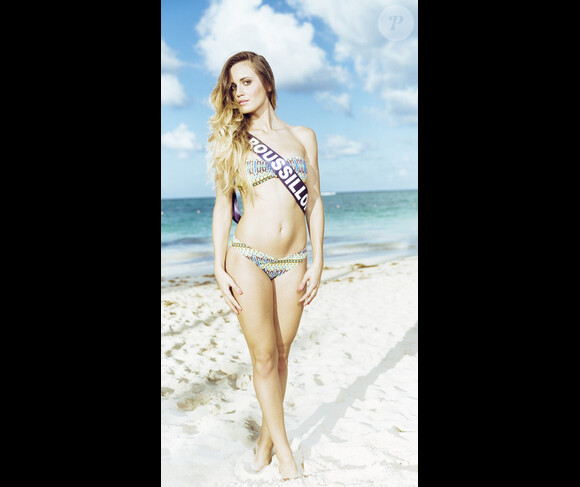 Miss Roussillon en maillot de bain à Punta Cana, pour la préparation à Miss France 2015