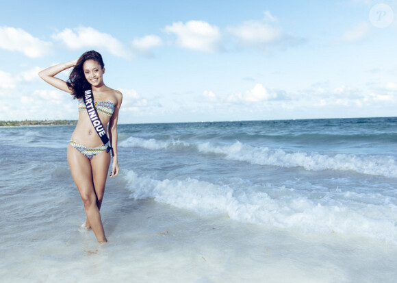 Miss Martinique en maillot de bain à Punta Cana, pour la préparation à Miss France 2015