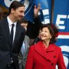 La reine Silvia de Suède et Zlatan Ibrahimovic, complicesau Parc des Princes à Paris, le 2 décembre 2014